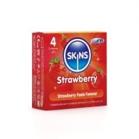 Skins Strawberry Condoms 4 Pack