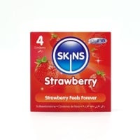 Skins Strawberry Condoms 4 Pack