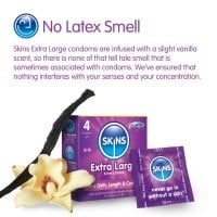 Skins Extra Large Condoms 4 Pack