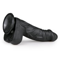 EasyToys Black Realistic Dildo with Balls 22.5 cm