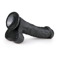 Realistické dildo s varlaty EasyToys černé 29,5 cm