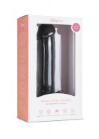 Realistické dildo so semenníkmi EasyToys čierne 29,5 cm