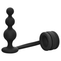 Dream Toys Ramrod Cockring with Beaded Anal Plug