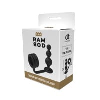 Dream Toys Ramrod Cockring with Beaded Anal Plug