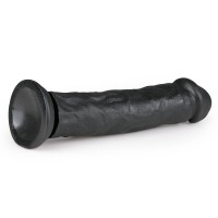 Realistické dildo EasyToys čierne 28,3 cm