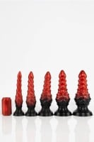 Dildo Twisted Beast Jinn Demon Blood (Ombre) extra velké