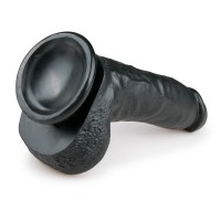 Realistické dildo so semenníkmi EasyToys čierne 20 cm