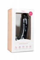 Realistické dildo so semenníkmi EasyToys čierne 20 cm