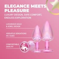 Ouch! Paris Collection Anal Plug Set Pink