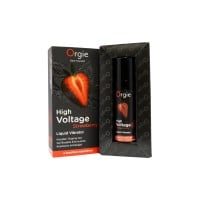 Tekutý vibrátor Orgie High Voltage Strawberry 15 ml