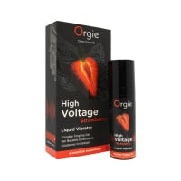 Tekutý vibrátor Orgie High Voltage Strawberry 15 ml