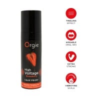 Tekutý vibrátor Orgie High Voltage Strawberry 15 ml