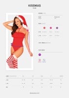 Erotický kostým Obsessive Kissmas Teddy