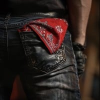 Šátek Hanky Code červený