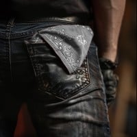 Šátek Hanky Code šedý