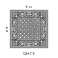 Šátek Hanky Code šedý