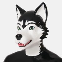 Kukla Furrjoi Silicone Husky Hood Moss