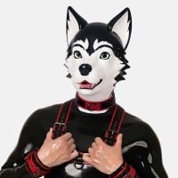 Kukla Furrjoi Silicone Husky Hood Orange