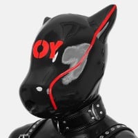 Furrjoi Silicone Patterned Ido Dog Drone Toy Regular Red