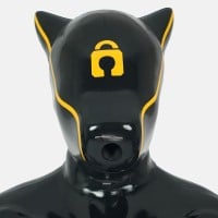 Furrjoi Silicone Patterned Ido Dog Drone Lock Regular Yellow