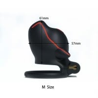 Klietka na penis Furrjoi Ido Chastity Cage červená M