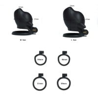 Klietka na penis Furrjoi Ido Chastity Cage červená M