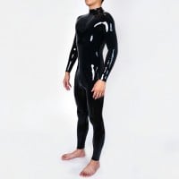 Silikónový catsuit Furrjoi Neck-Entry Silicone Bodysuit čierny