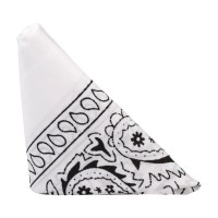 Rock Solid The Code Silicone C-Ring with Hanky Bandana White