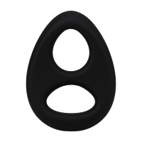 Rock Solid The Code Silicone C-Ring with Hanky Bandana Black