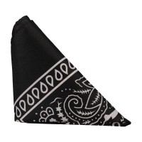 Rock Solid The Code Silicone C-Ring with Hanky Bandana Black