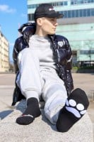 Ponožky Sk8erboy Puppy Short Crew čierne