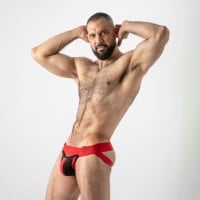 Jocksy Locker Gear LK0137 Open Access Jockstrap červené