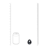 Erekční kroužek na penis a varlata Levelz Soft Tri O Cock Ring