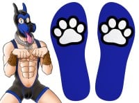 Ponožky Kinky Puppy Paw modré