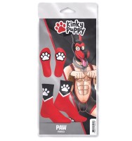 Ponožky Kinky Puppy Paw červené