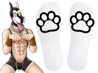 Ponožky Kinky Puppy Paw biele