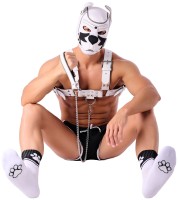 Ponožky Kinky Puppy Paw biele