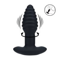 Anální kolík Levelz Vibrating & Rotating Ribbed Anal Plug