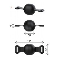 Roubík M&K Silicone Ball Gag Large