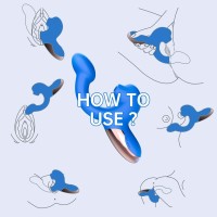 Dvojitý vibrátor Magic Motion Magic Ponder modrý