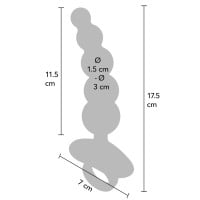 Vibrační anální korále Playhouse 5 Balls Anal Plug