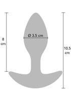 Análny kolík Hidden Desire Extreme Weighted Anal Plug 185 g