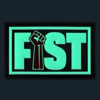 Darklands Fist Velcro Tag