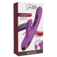 Dvojitý vibrátor She.E.O G-Spot Finger-Motion Rabbit