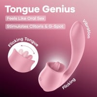 Dvojitý vibrátor Satisfyer Tongue Genius