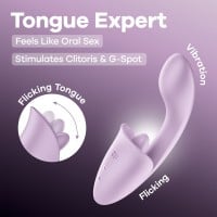 Dvojitý vibrátor Satisfyer Tongue Expert