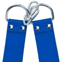 Sada kovového rámu a koženého slingu Mr Sling strieborno-modrá