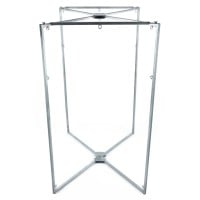 Sada kovového rámu a koženého slingu Mr Sling strieborno-modrá