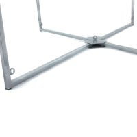 Sada kovového rámu a koženého slingu Mr Sling strieborno-modrá