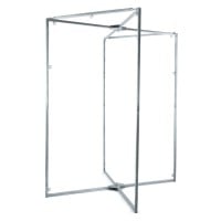 Sada kovového rámu a koženého slingu Mr Sling strieborno-modrá